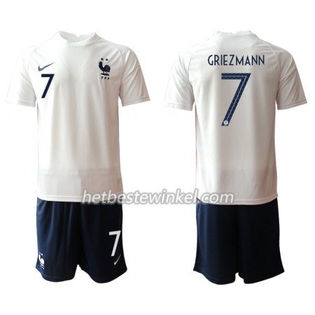 Frankrijk Antoine Griezmann 7 Voetbaltenues Kind Uit EK 2020 - SS (+ Korte broeken)